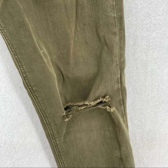 Zara Distressed Raw Hems High Rise Skinny Jeans - Picture 7 of 11